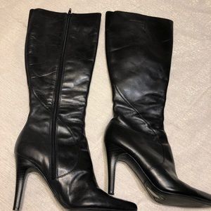 Nine West Black leather boots